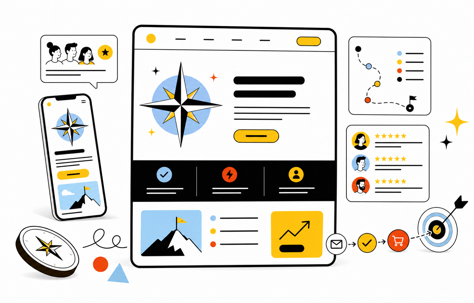 Northstar Launch concept website direction